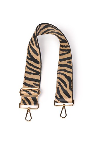 Asa de bolso étnica zebra camel-negro