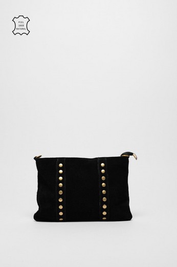 Bolso Bandolera De Piel Elise Negro