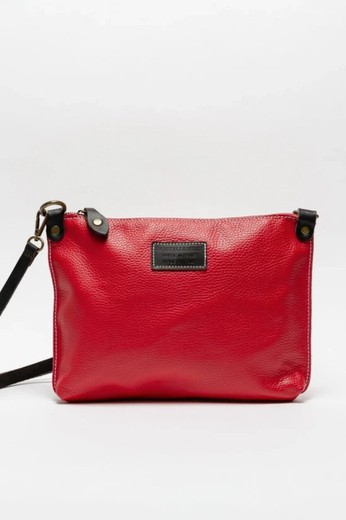 Bolso Bandolera Pelin De Piel Rojo