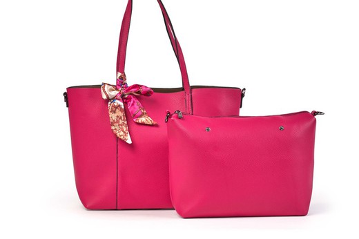 Bolso basic shopper fucsia