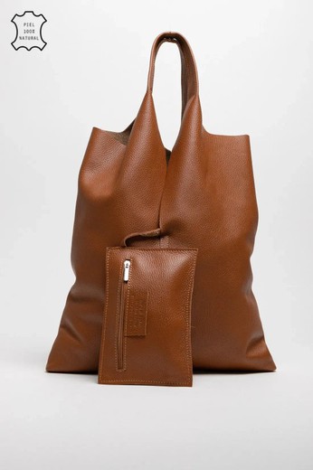 Bolso De Piel Lemy Camel