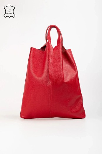 Bolso De Piel Lemy Rojo