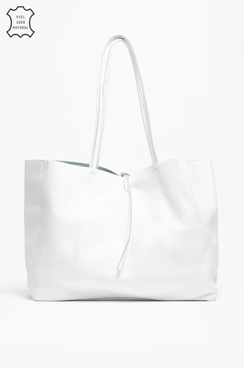 Bolso Lary De Piel Blanco