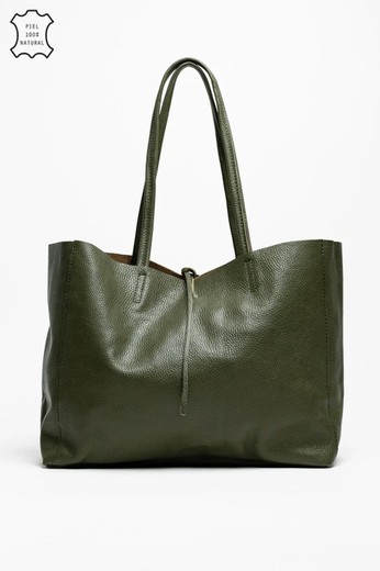 Bolso Lary De Piel Khaki