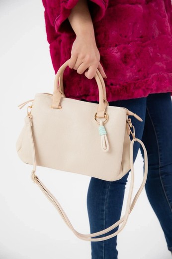 Bolso Shade De Mano y Bandolera Beige