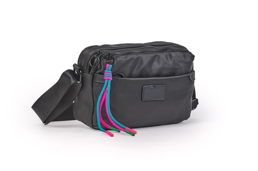 Bolso turna bandolera pequeño negro