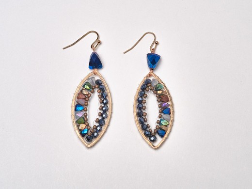 Pendientes Gota Azul