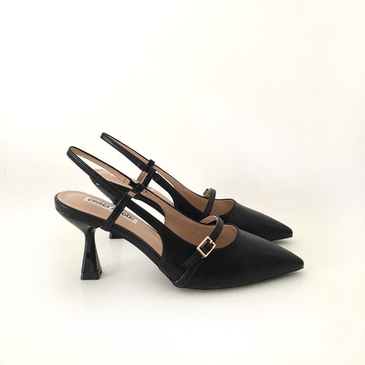 Zapato De Salón Con Tacón Negro
