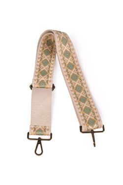 Asa de bolso multicolor crudo-verde-beige