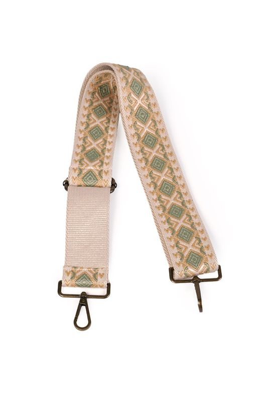 Asa de bolso multicolor crudo-verde-beige