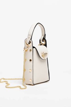 Bolso Abeja De Mano De Piel Beige