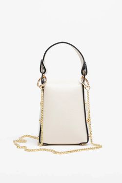 Bolso Abeja De Mano De Piel Beige