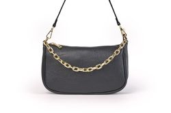 Bolso anele de piel para mujer negro