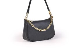 Bolso anele de piel para mujer negro