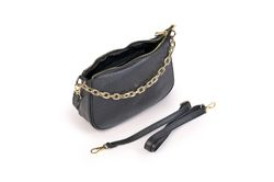 Bolso anele de piel para mujer negro