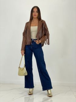 Bolso anele de piel para mujer oro