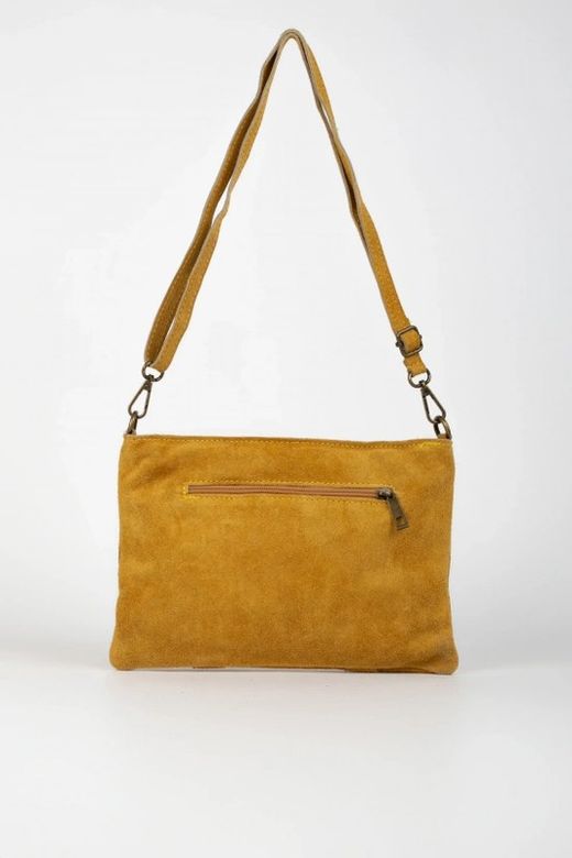Bolso Bandolera De Piel Elise Mostaza