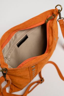 Bolso Bandolera De Piel Elise Naranja
