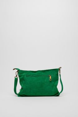 Bolso Bandolera De Piel Elise Verde Césped