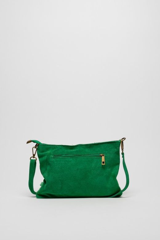 Bolso Bandolera De Piel Elise Verde Césped