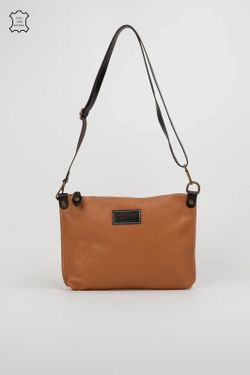 Bolso Bandolera Pelin De Piel Camel