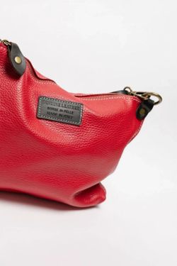 Bolso Bandolera Pelin De Piel Rojo