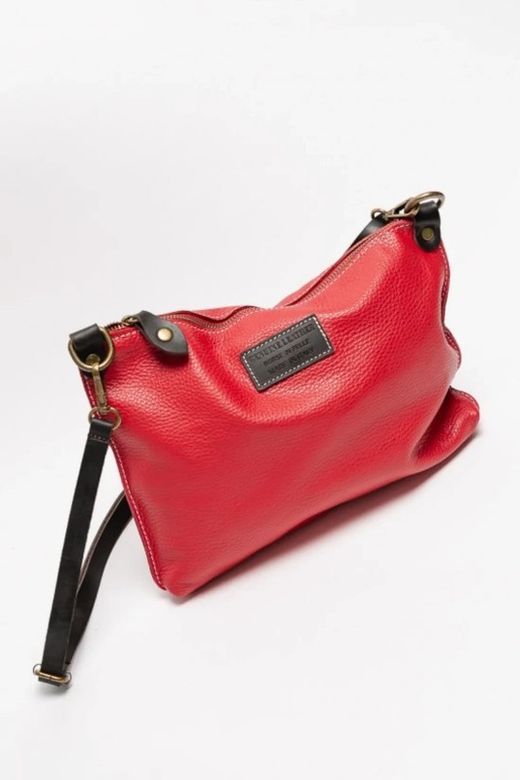 Bolso Bandolera Pelin De Piel Rojo