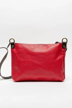 Bolso Bandolera Pelin De Piel Rojo