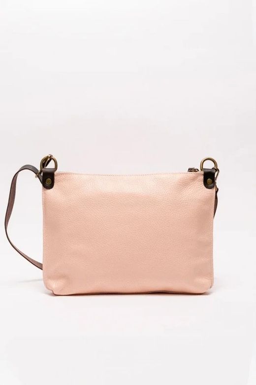 Bolso Bandolera Pelin De Piel Rosa