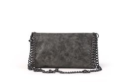 Bolso bandolera stella con cadena gris oscuro