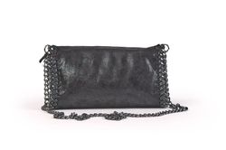 Bolso bandolera stella con cadena negro