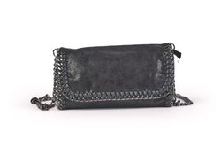 Bolso bandolera stella con cadena negro