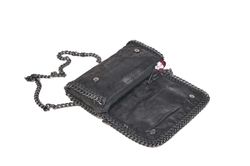 Bolso bandolera stella con cadena negro