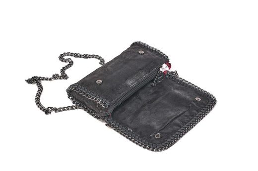 Bolso bandolera stella con cadena negro