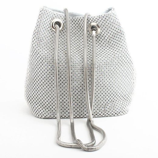 Bolso Bombonera De Fiesta Plateado
