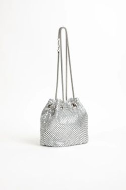 Bolso Bombonera De Fiesta Plateado