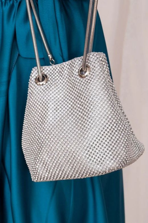Bolso Bombonera De Fiesta Plateado