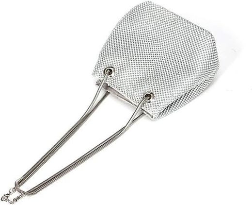 Bolso Bombonera De Fiesta Plateado