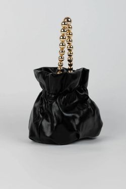 Bolso de Fiesta Tipo Bombonera Negro