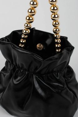 Bolso de Fiesta Tipo Bombonera Negro