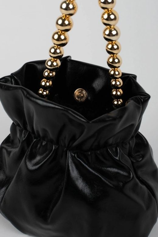 Bolso de Fiesta Tipo Bombonera Negro