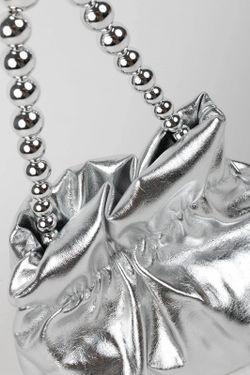 Bolso de Fiesta Tipo Bombonera Plata