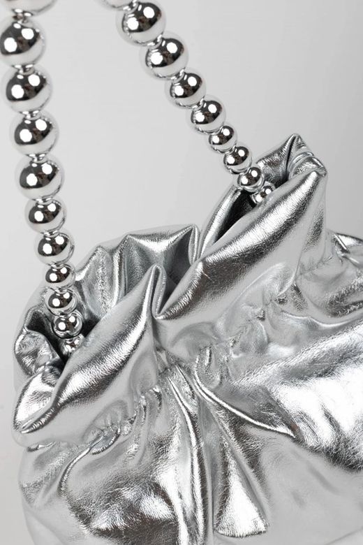 Bolso de Fiesta Tipo Bombonera Plata