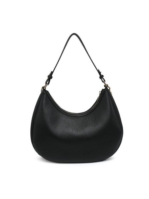 Bolso De Flecos Con Estampado Animal Print Negro