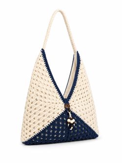 Bolso De Hombro Bohemio Azul Marino