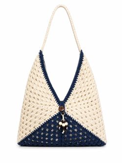 Bolso De Hombro Bohemio Azul Marino