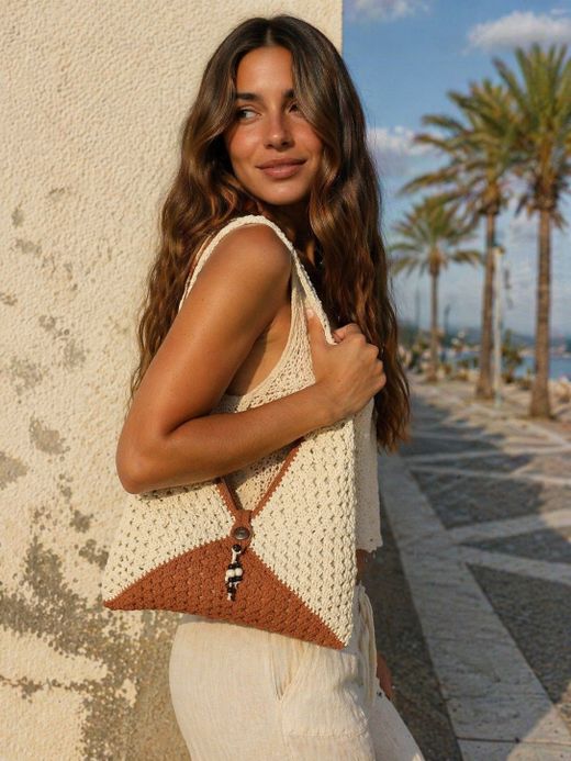 Bolso De Hombro Bohemio Naranja