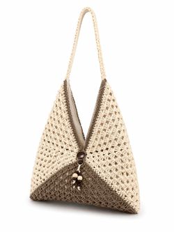 Bolso De Hombro Bohemio Taupe