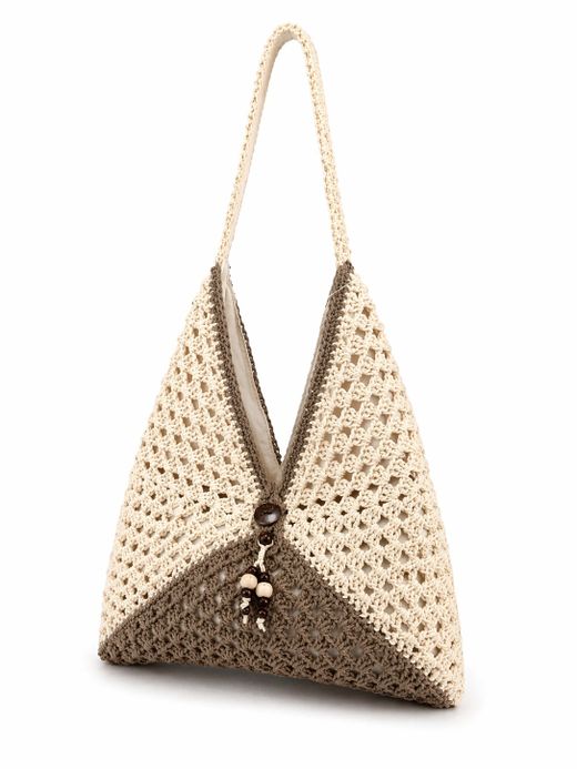 Bolso De Hombro Bohemio Taupe