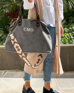 Bolso de lona tote bag personalizable gris